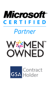 Microsoft Partner, Women Owned, GSA Contract Holder Certifications